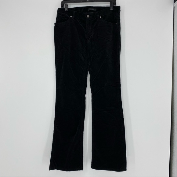 Express black velvet velour soft bootcut pants women's size 8 - Picture 3 of 15